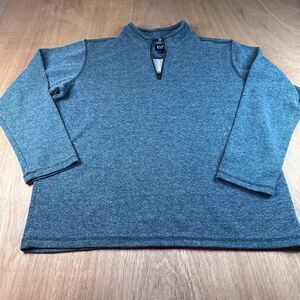 GAP Men’s Quarter Zip Pullover XXL Green Heather Long Sleeve Sweater